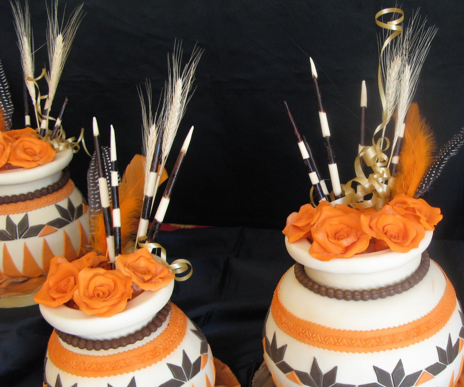 African Wedding Cakes
 Sugarcraft by Soni Traditional African Pots Wedding Cake