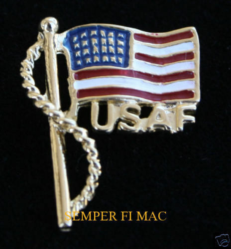Air Force Graduation Gift Ideas
 US AIR FORCE SCRIPT USA FLAG HAT PIN AFB USAF PILOT