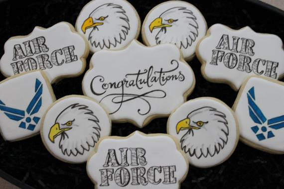 Air Force Graduation Gift Ideas
 Air Force Cookies Air For Graduation Gift by 4theloveofcookies