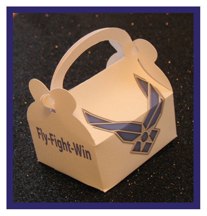 Air Force Graduation Gift Ideas
 Air Force party favor boxes $1 35 via Etsy