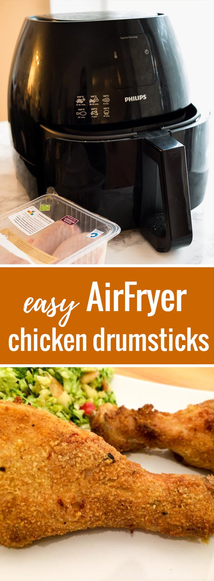 Air Fryer Fried Chicken Legs
 AirFryer Chicken Drumsticks