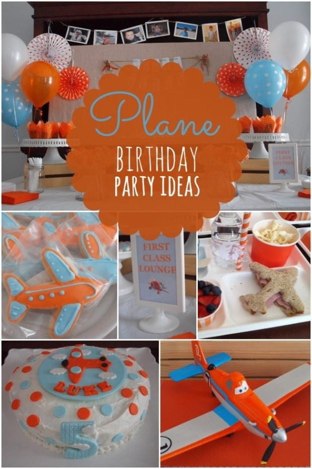 Airplane Decorations For Birthday Party
 Boy s Plane Themed Birthday Party Ideas Spaceships and