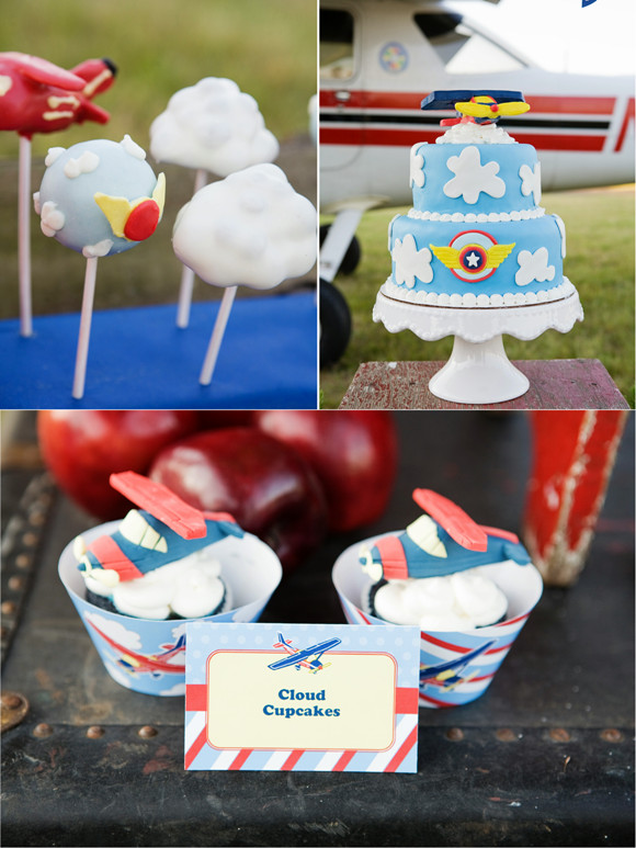 Airplane Decorations For Birthday Party
 Little Pilot