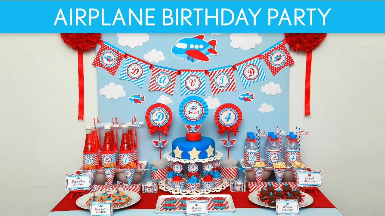 Airplane Decorations For Birthday Party
 Airplane Birthday Party Ideas Airplane B33