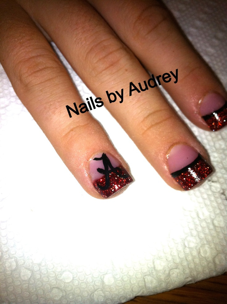 Alabama Nail Designs
 24 best Crimson tide nails images on Pinterest
