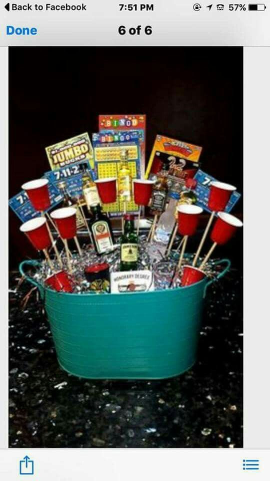 Alcohol Gift Basket Ideas
 11 best Lottery baskets images on Pinterest