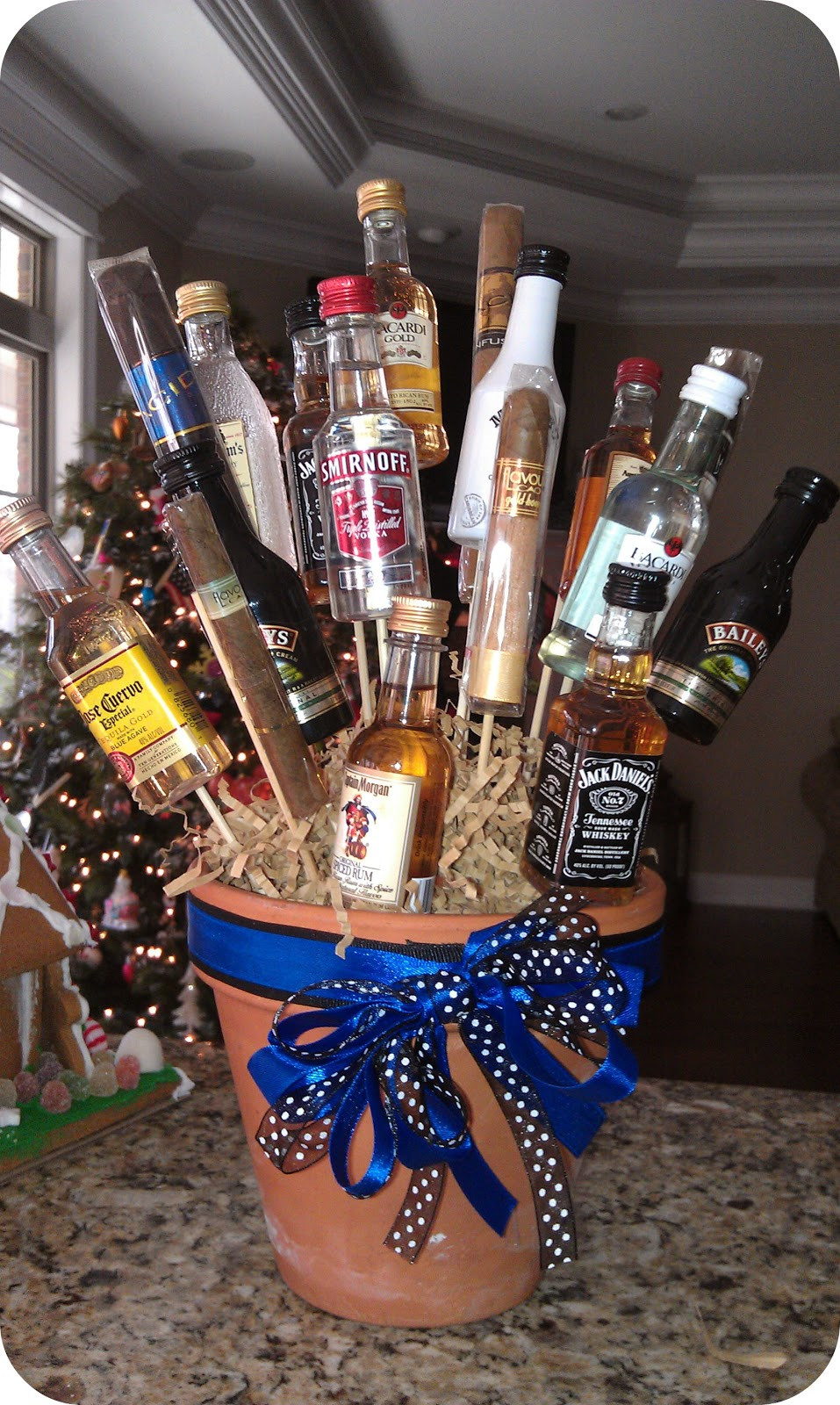 Alcohol Gift Basket Ideas
 All Things Fabulous Birthday parties booze bouquet