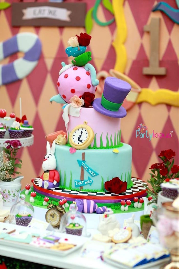 Alice Tea Party Ideas
 Kara s Party Ideas Wonderland Birthday Tea Party
