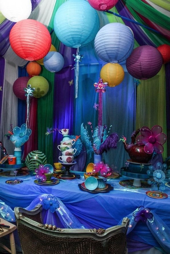 Alice Tea Party Ideas
 Alice in Wonderland theme Mad Hatter tea party Source