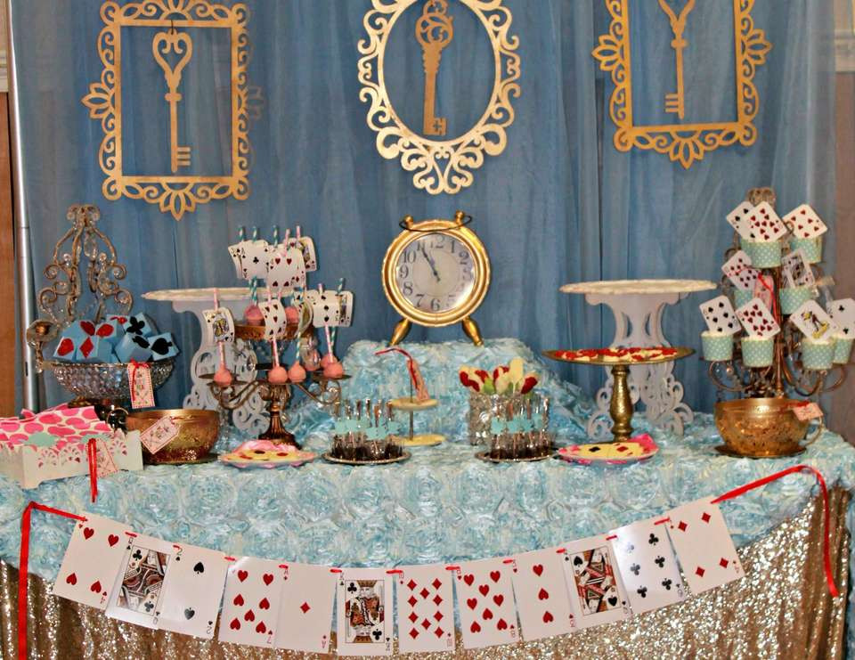 Alice Tea Party Ideas
 Alice in Wonderland Birthday "Alice Tea party "