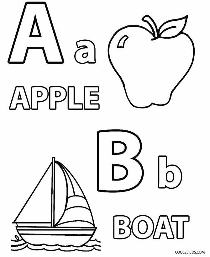 Alphabet Coloring Pages For Toddlers
 Printable Toddler Coloring Pages For Kids