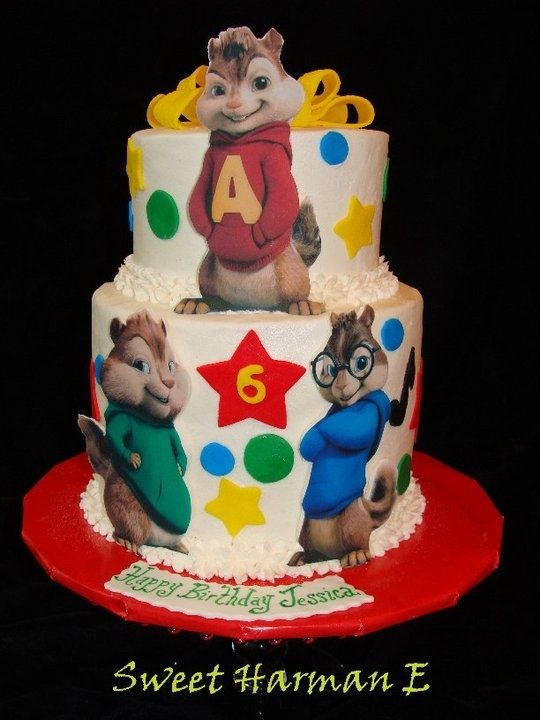 Alvin And The Chipmunks Birthday Cake
 13 best idee cake alvin images by Paola Fazio on Pinterest