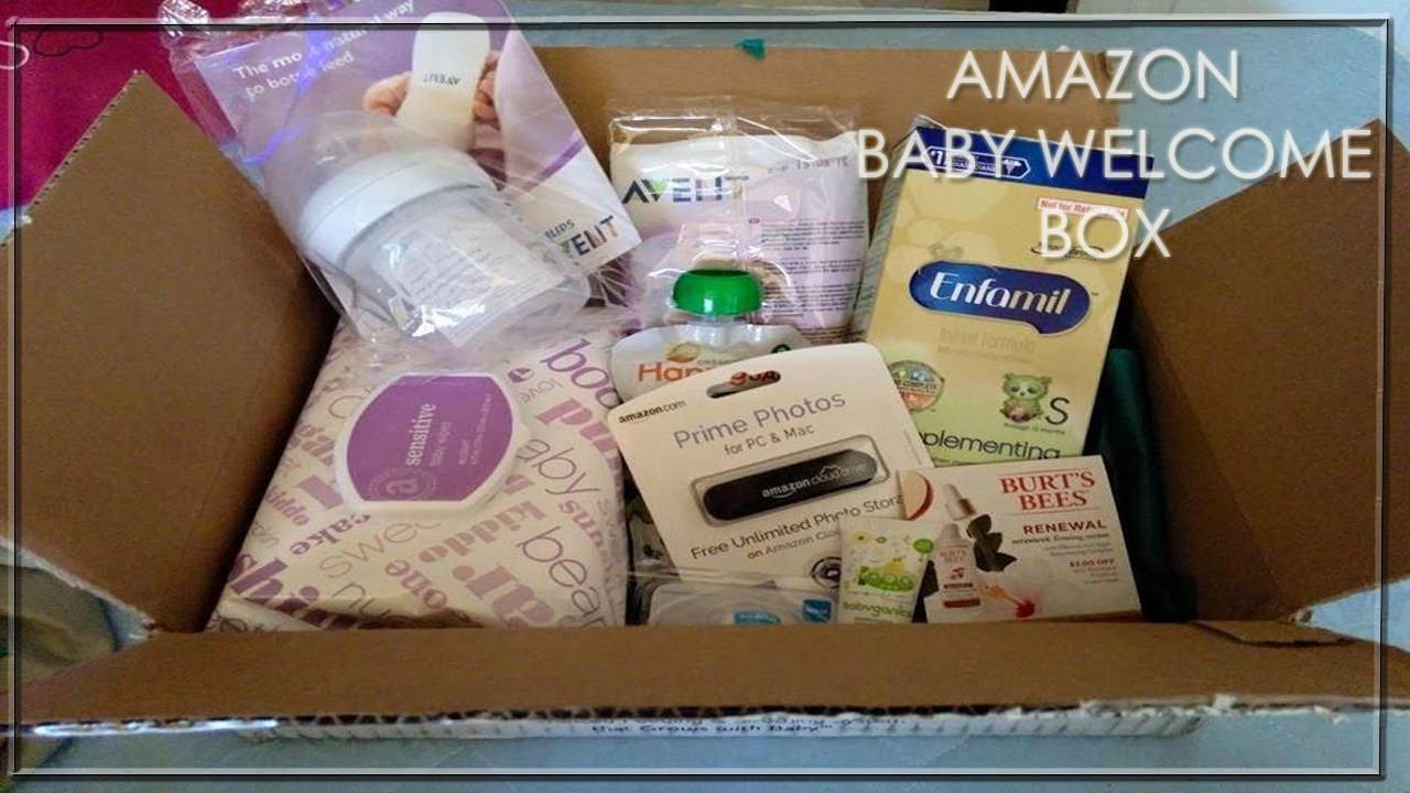 Amazon Baby Gift Box
 Unboxing Amazon Baby Registry Wel e Box