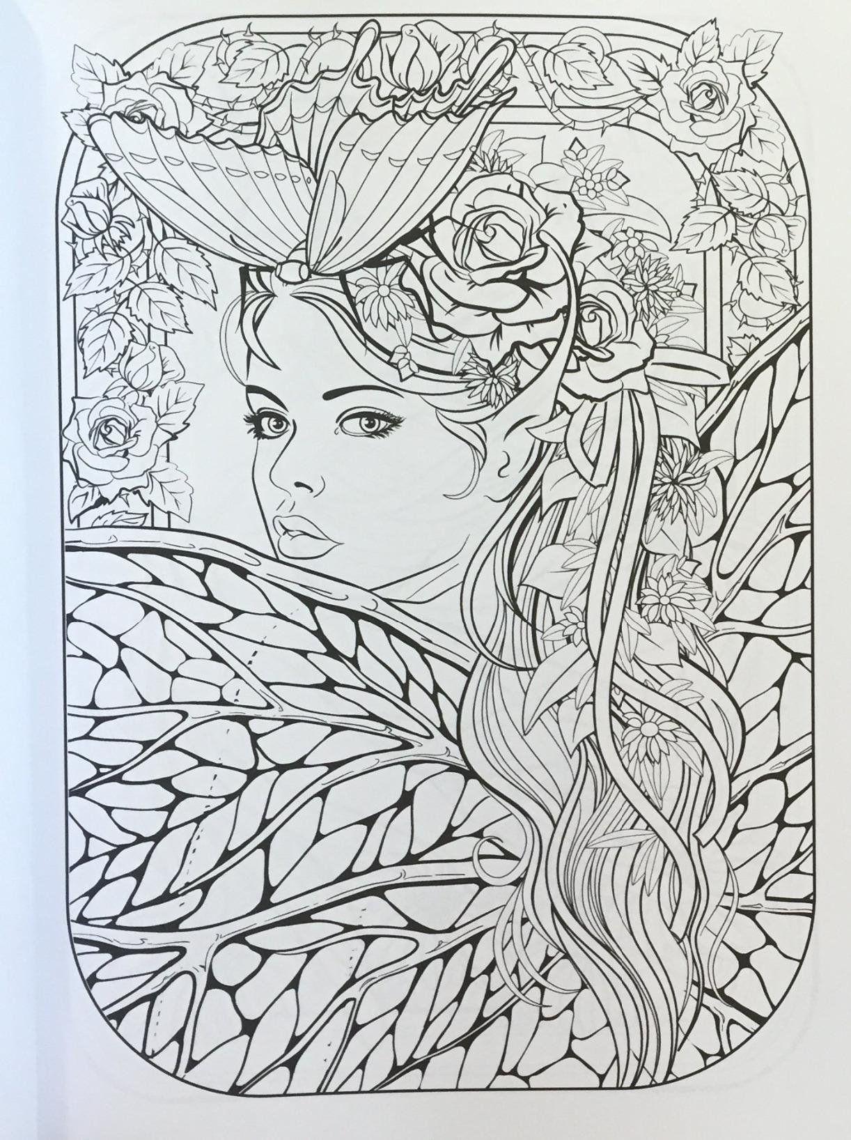 Amazon Coloring Books Adults
 Pin by Cristina B on Fairies Angels coloring pages