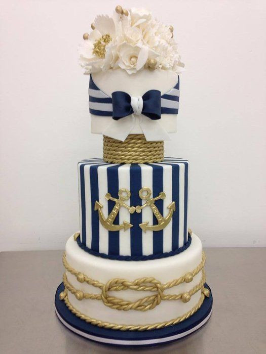 Anchor Themed Wedding
 15 Nautical Rope Wedding Cakes • DIY Weddings Magazine