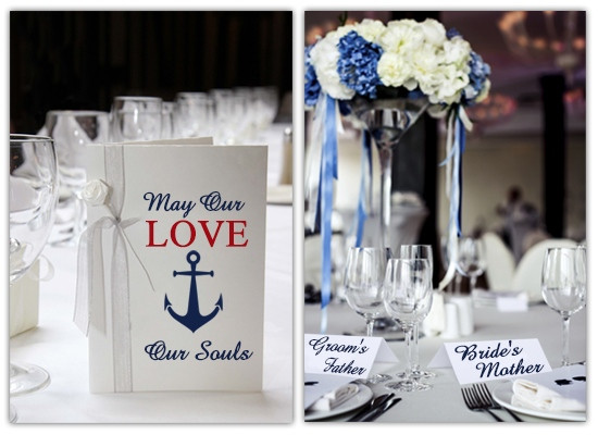 Anchor Themed Wedding
 Drop Anchor With Nautical themed Wedding Decoration Ideas
