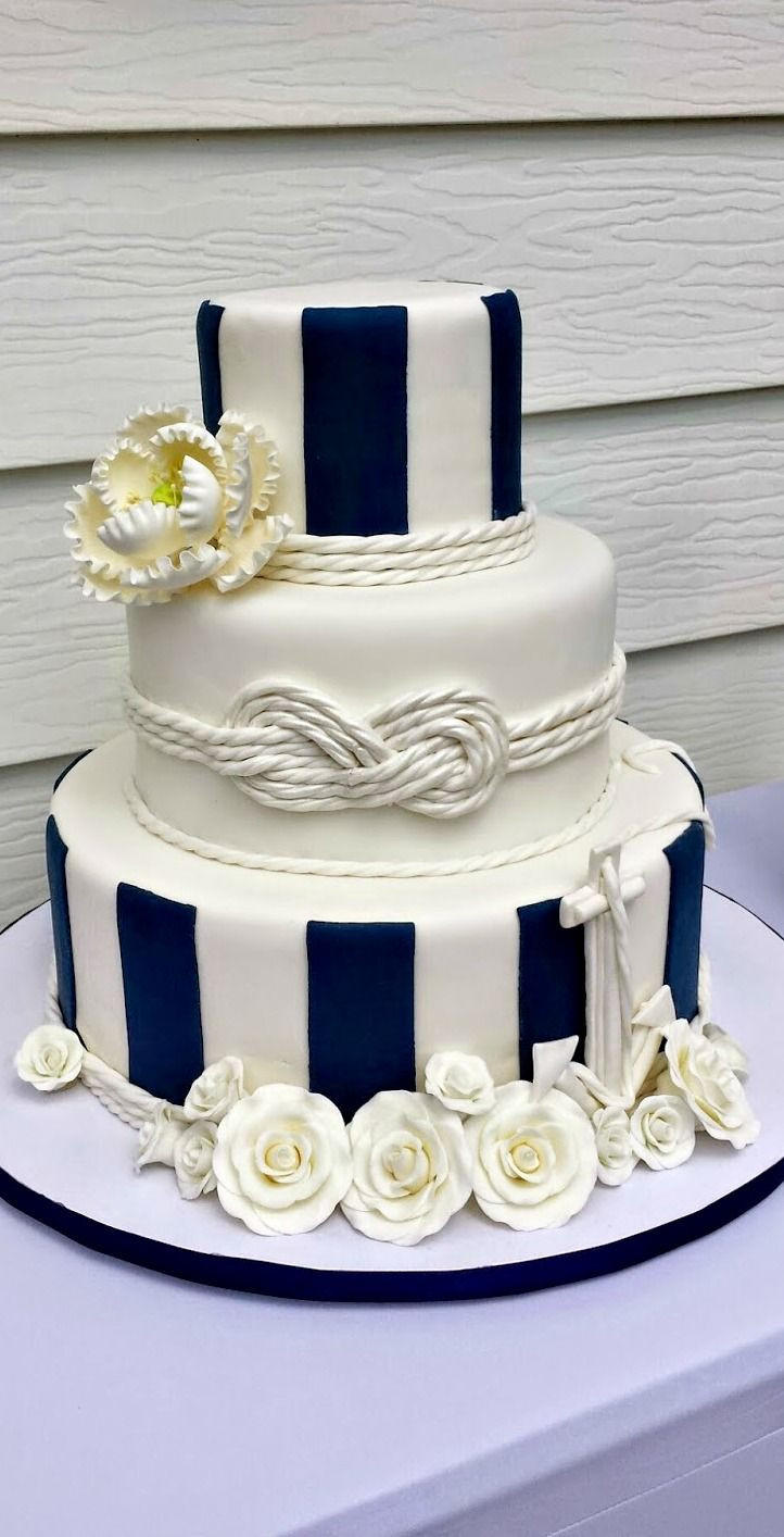 Anchor Themed Wedding
 15 Nautical Rope Wedding Cakes • DIY Weddings Magazine
