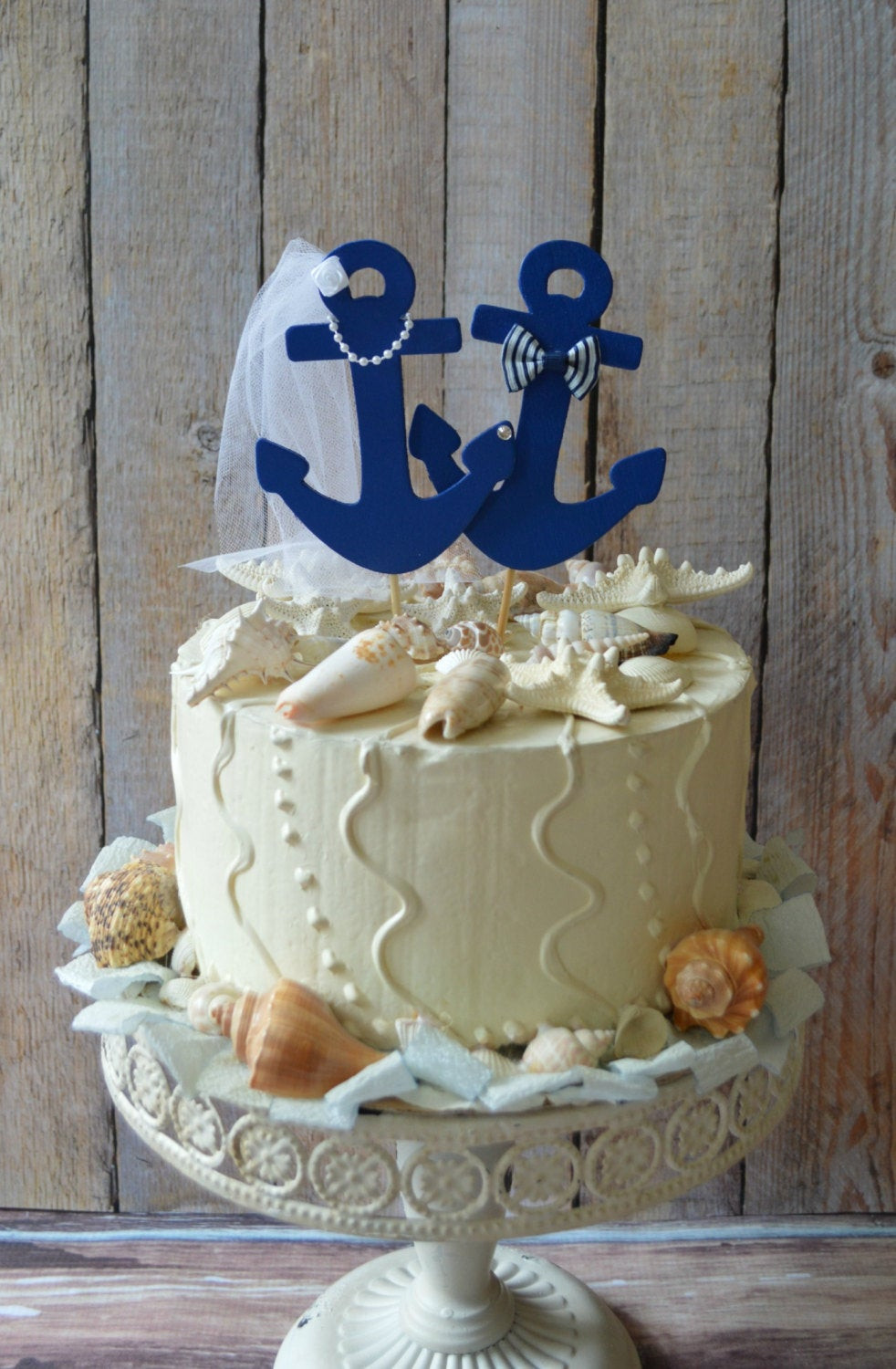 Anchor Themed Wedding
 Anchors Away wedding cake topper Anchors boat wedding cake