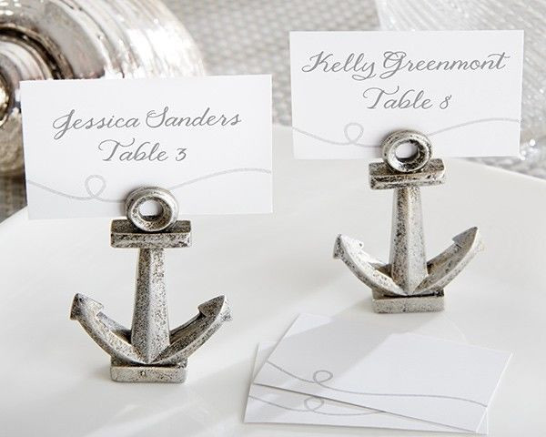 Anchor Themed Wedding
 36 Nautical Anchor Beach Theme Place Card Holders Wedding