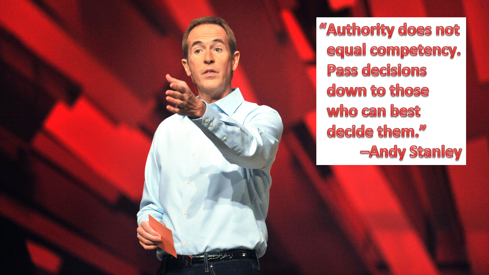 Andy Stanley Leadership Quotes
 Best Leadership Speaker Quotes from Leadercast