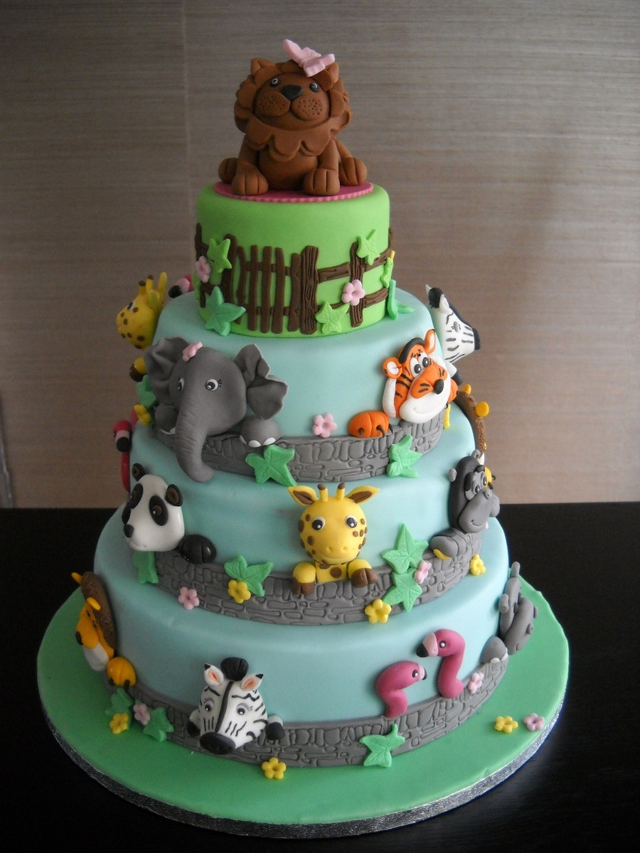 Animal Birthday Cakes
 Animal Zoo Cake CakeCentral