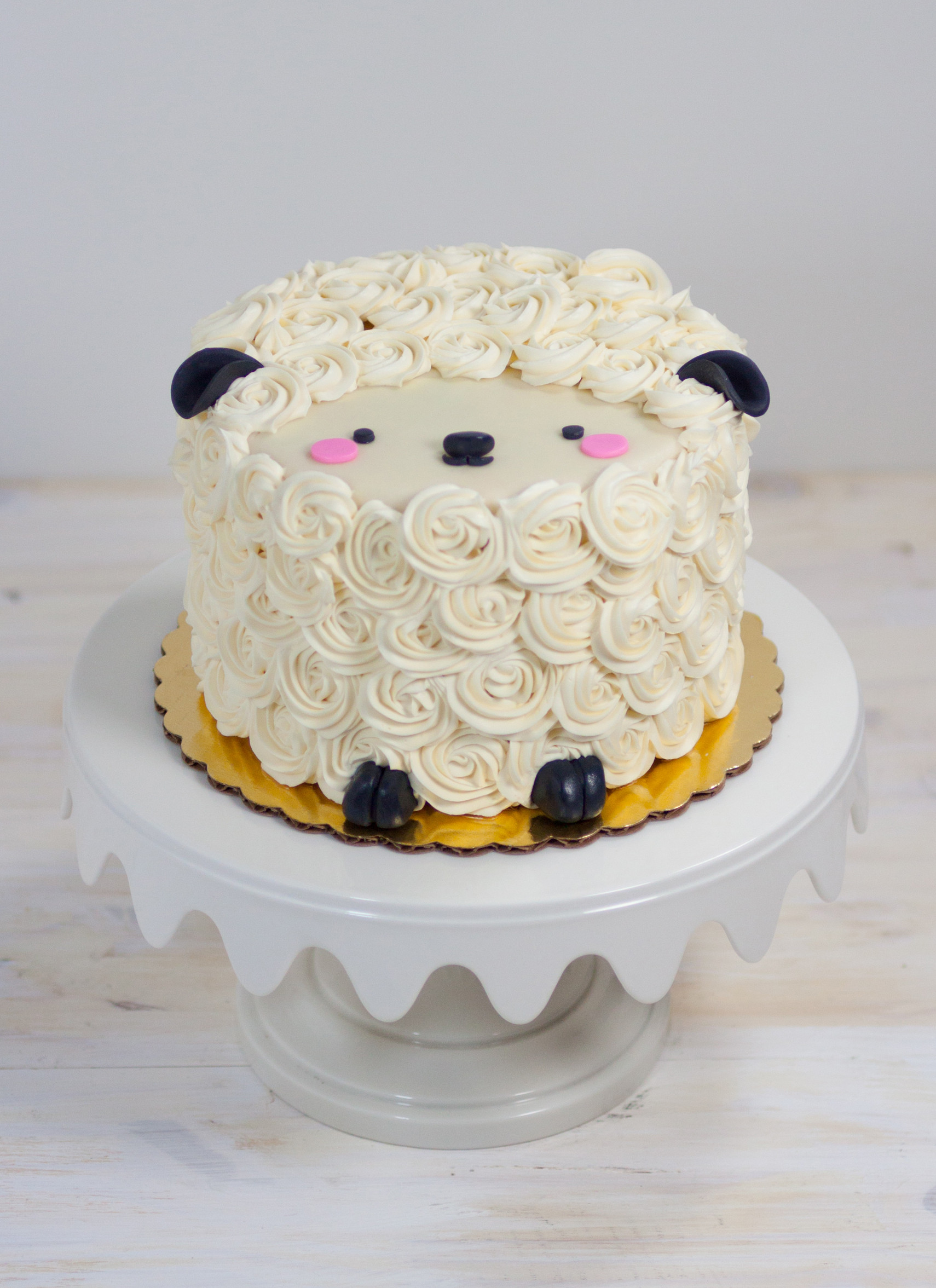 Animal Birthday Cakes
 Lois the Lamb Mini cake by Whipped Bakeshop