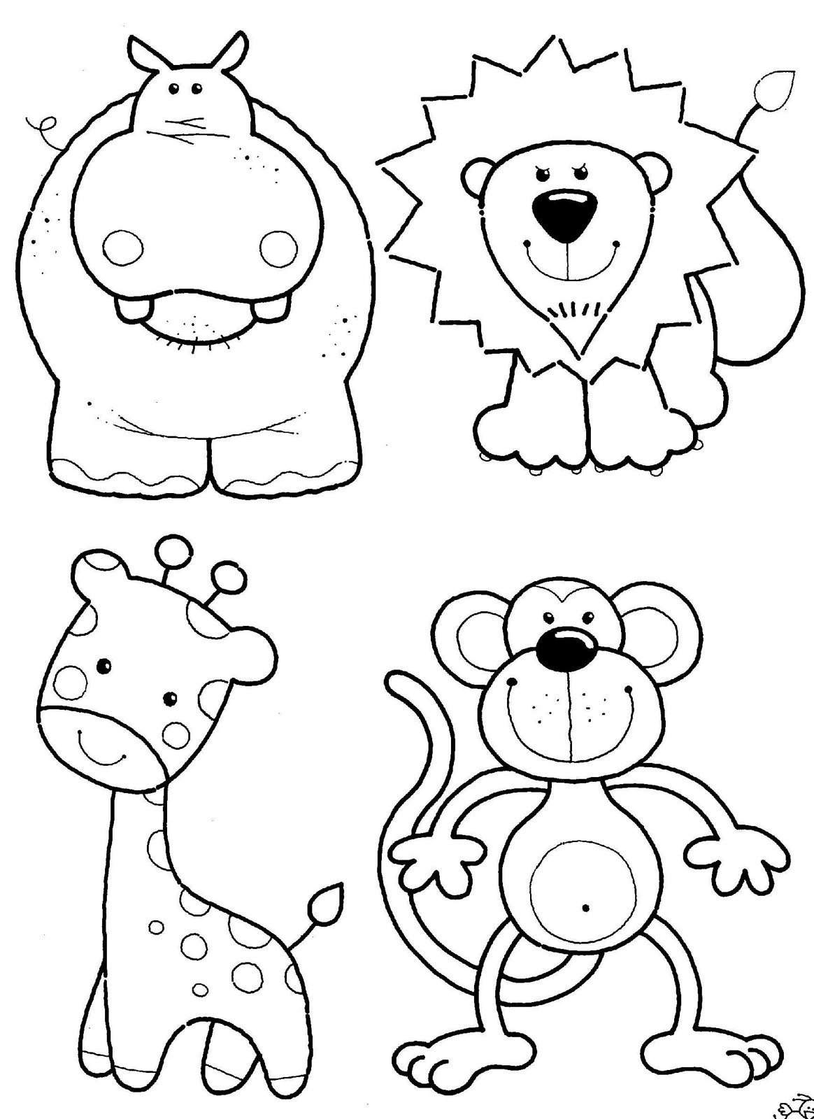 Animal Coloring Pages For Toddlers
 Coloring Ville