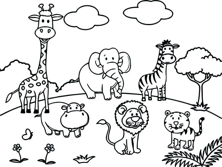 Animal Coloring Pages For Toddlers
 Wild Animal Coloring Pages Best Coloring Pages For Kids