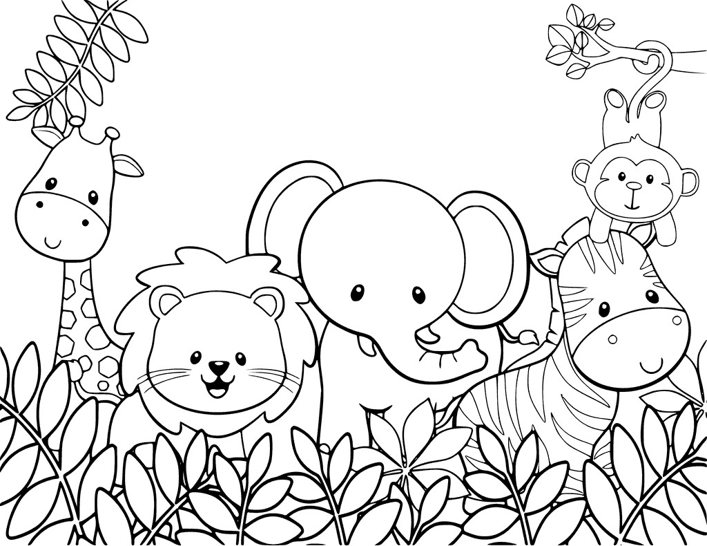 Animal Coloring Pages For Toddlers
 Cute Animal Coloring Pages Best Coloring Pages For Kids