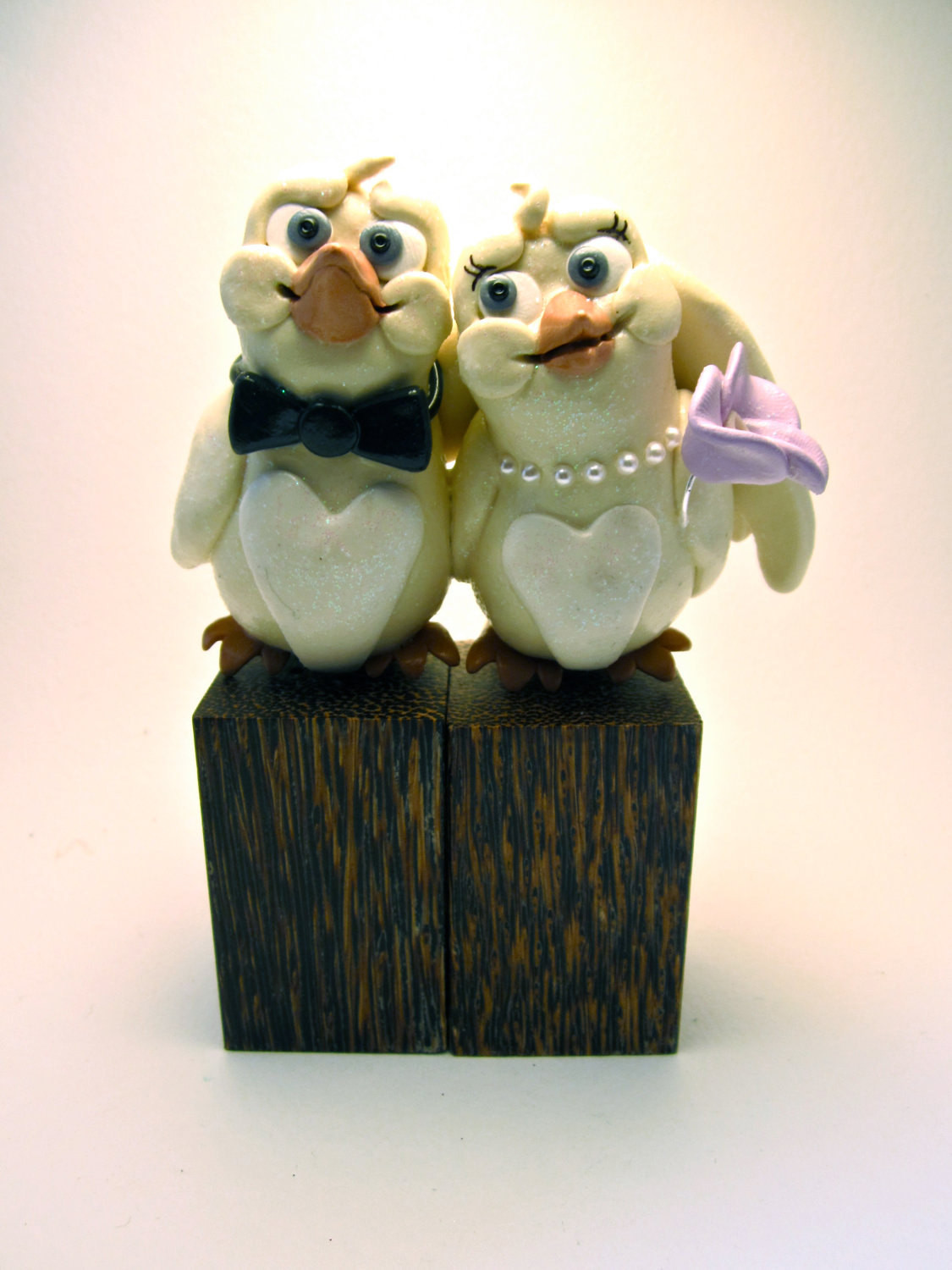 Animal Wedding Cake Toppers
 Canary Love Birds Custom Animal Wedding Cake Topper by Tobbers
