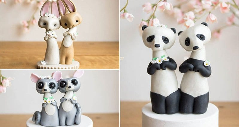 Animal Wedding Cake Toppers
 Sofie Skein Creates Adorable Animal Wedding Cake Toppers