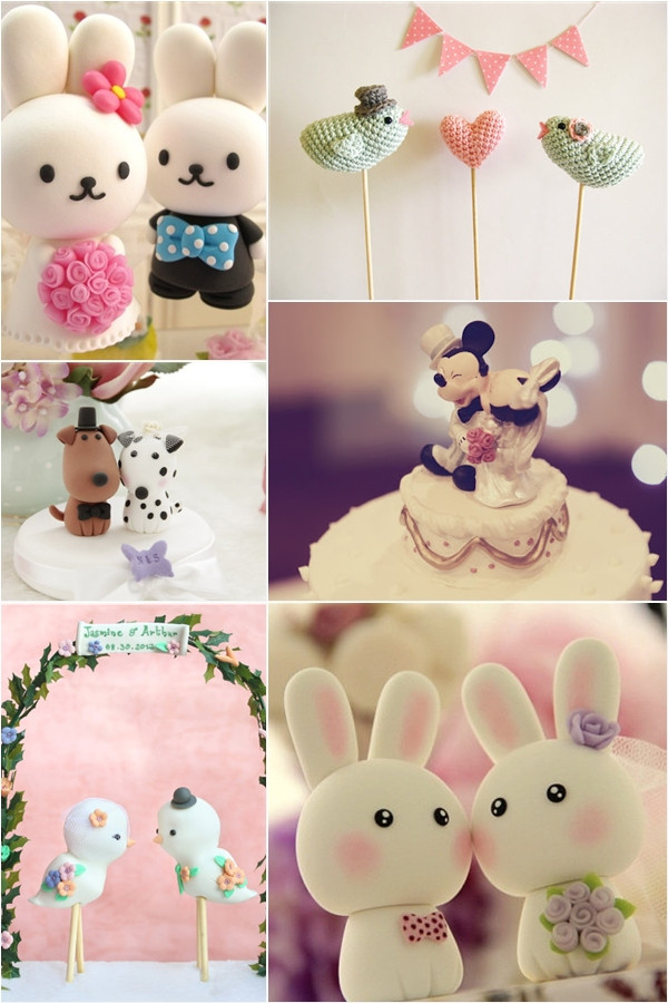 Animal Wedding Cake Toppers
 39 Unique & Funny Wedding Cake Toppers
