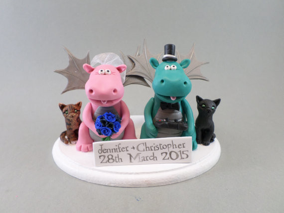Animal Wedding Cake Toppers
 Animal wedding cake topper idea in 2017