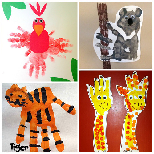 Animals Crafts For Kids
 Fun Zoo Animal Handprint Crafts for Kids Crafty Morning