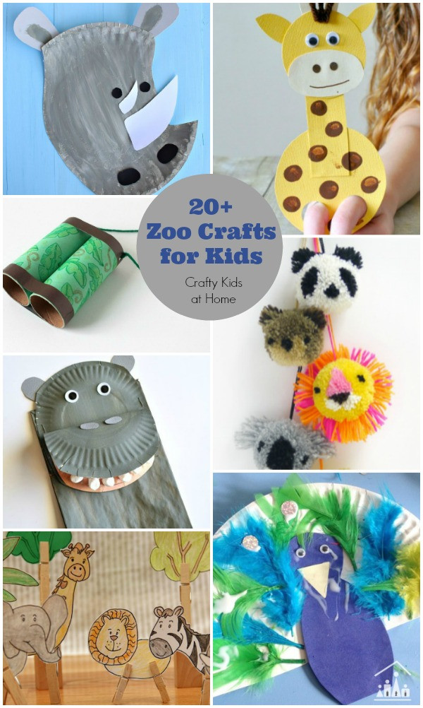 Animals Crafts For Kids
 20 Zoo Crafts for Kids Crafty Kids at Home