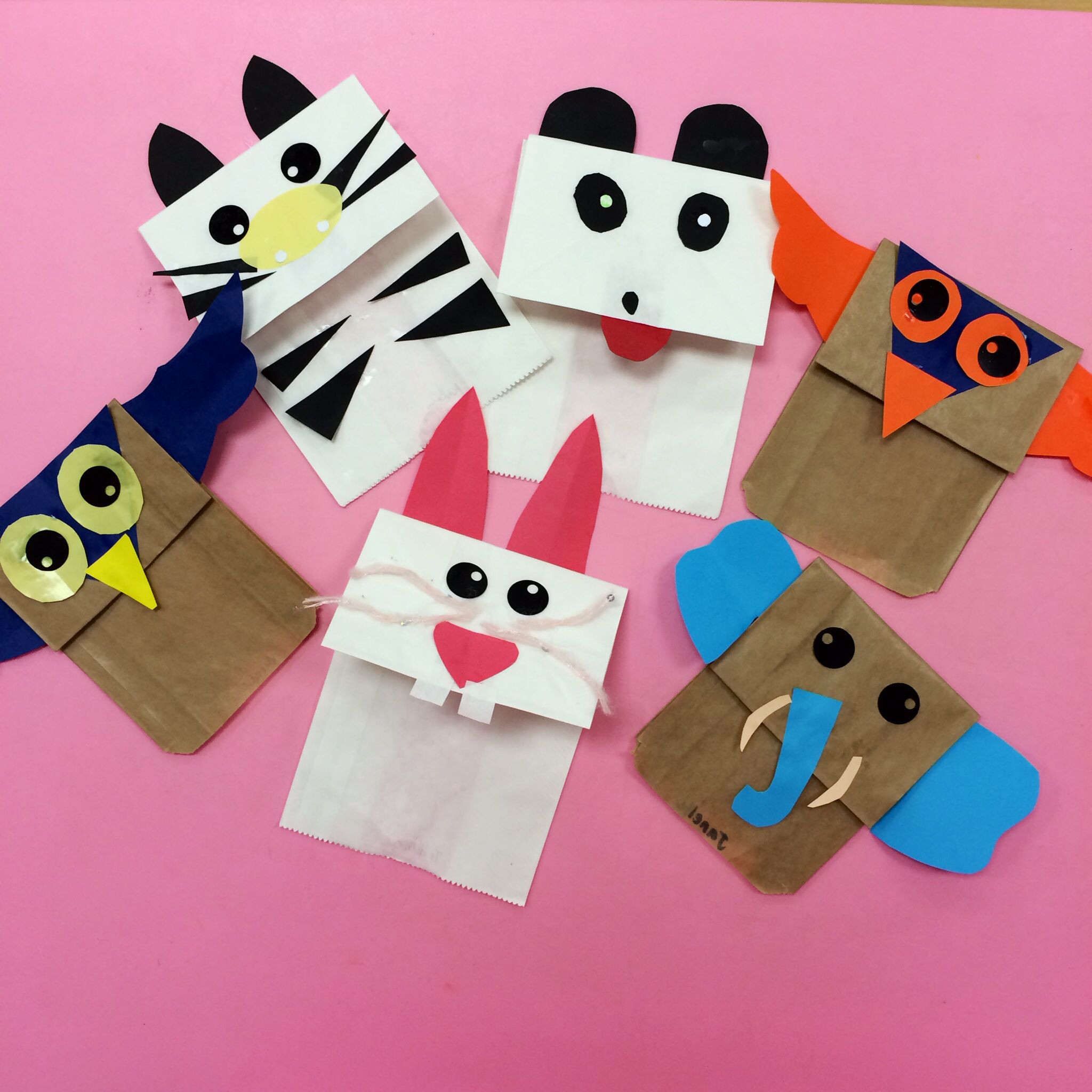 Animals Crafts For Kids
 Animal paper bag puppets