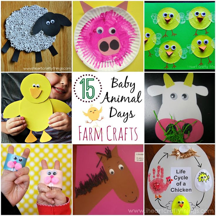 Animals Crafts For Kids
 15 Baby Animal Days Farm Crafts for Kids