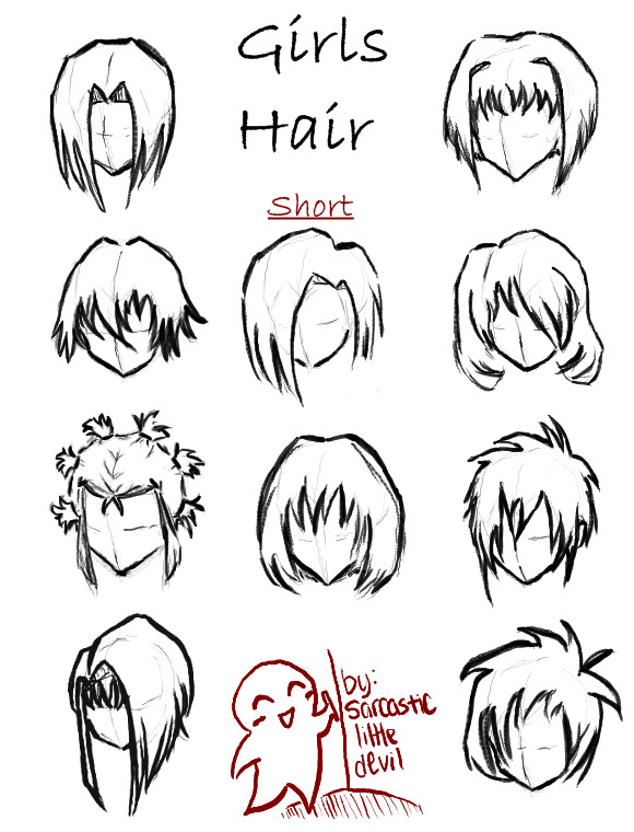 Anime Girl Hairstyles Short
 Hair styles for girls short by SarcasticLittleDevil on