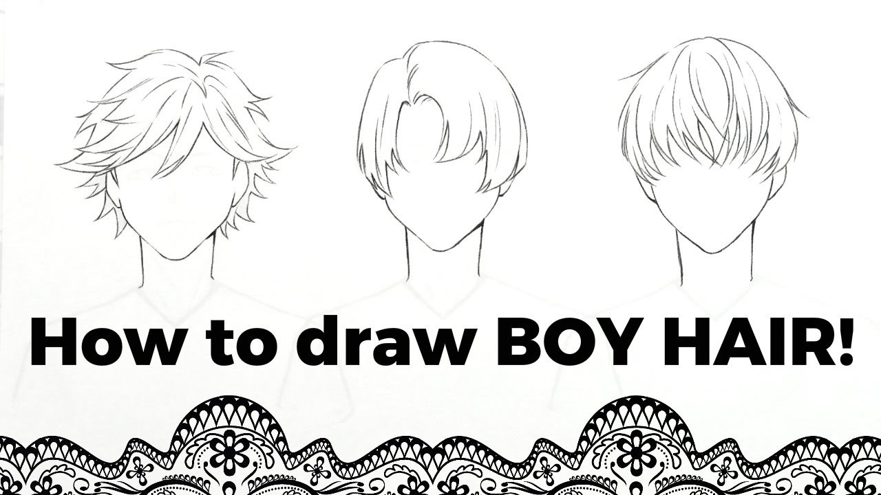 Anime Guy Hairstyles Drawing
 How to Draw Boy Hair