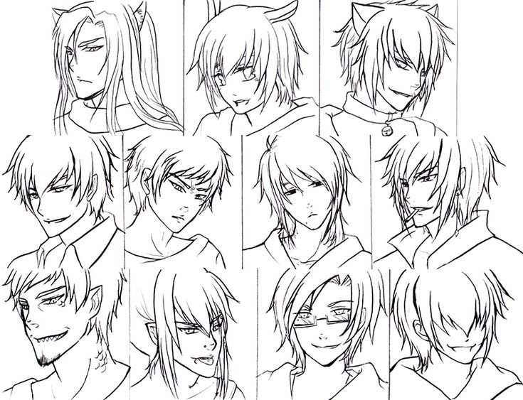 Anime Guy Hairstyles Drawing
 anime hairstyles for guys 800×613