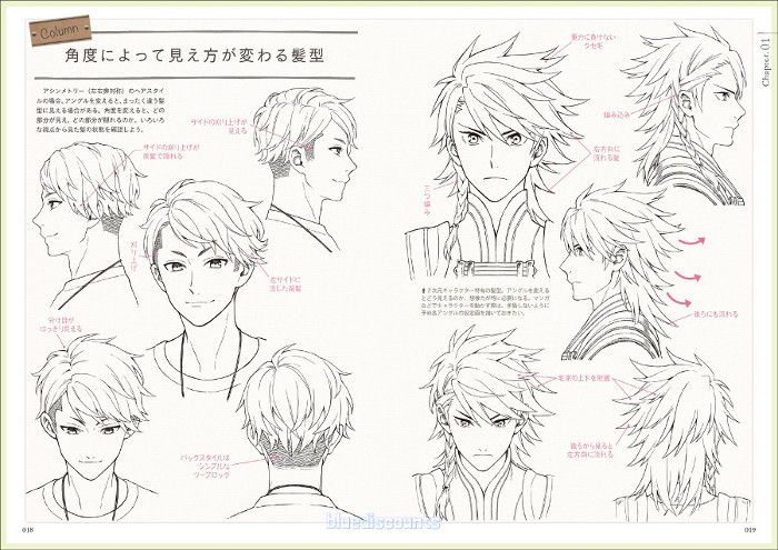 Anime Haircuts Male
 DHL How to Draw 250 Manga Anime Male Character Mens Hair