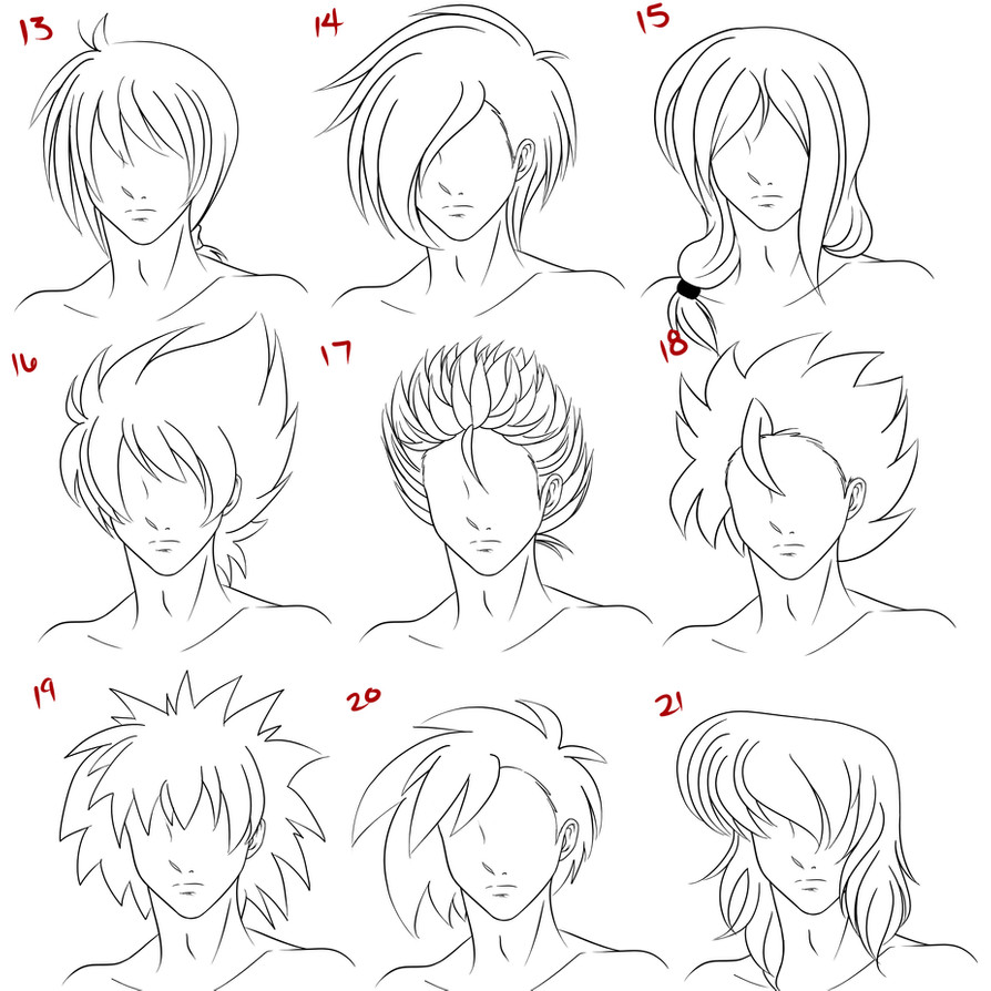 Anime Haircuts Male
 Anime Male Hair Style 3 by RuuRuu Chan on DeviantArt