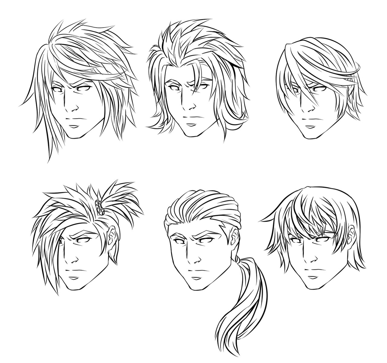 Anime Haircuts Male
 Anime Male Hairstyles by CrimsonCypher on DeviantArt