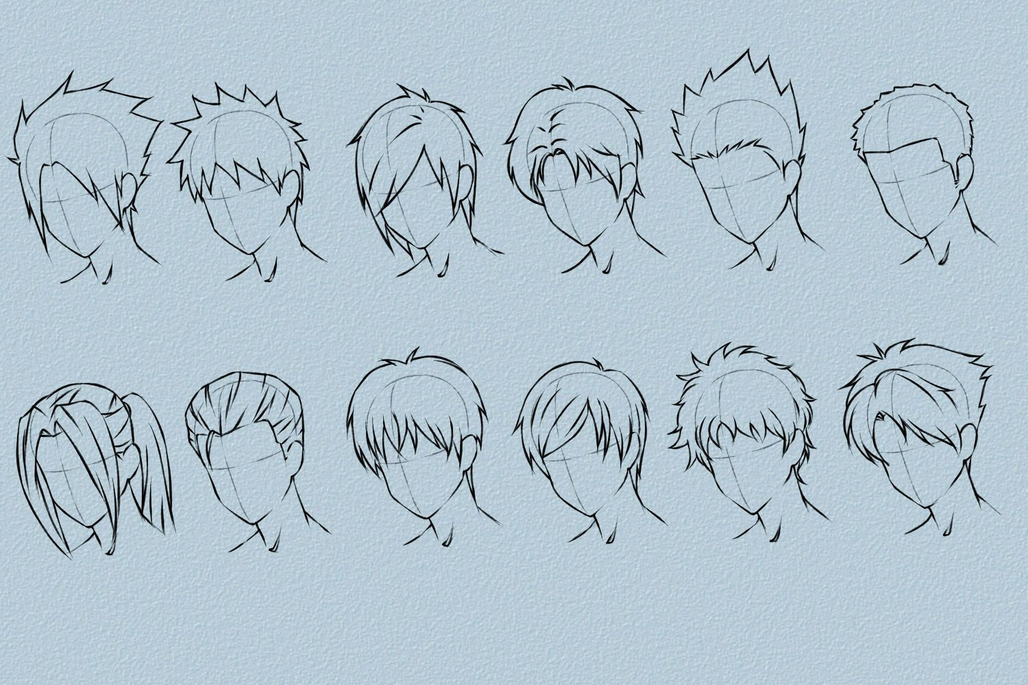 Anime Haircuts Male
 How to Draw Anime Hair VripMaster