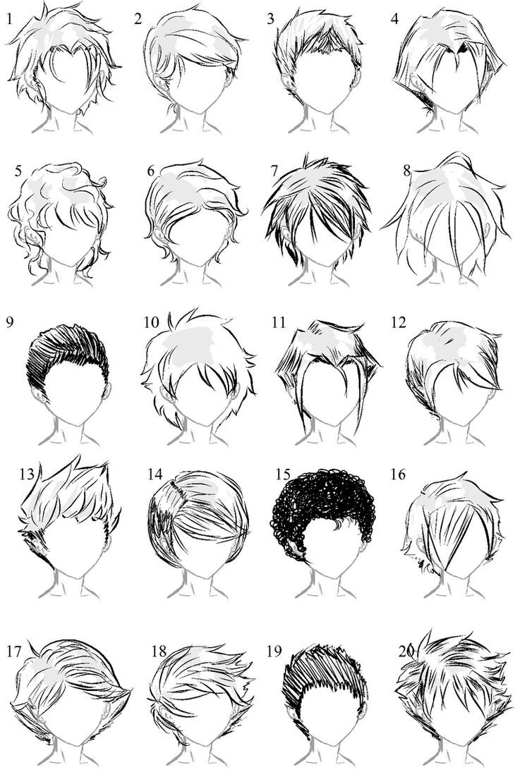 Anime Hairstyle Male
 20 More Male Hairstyles by LazyCatSleepsDaily on DeviantArt