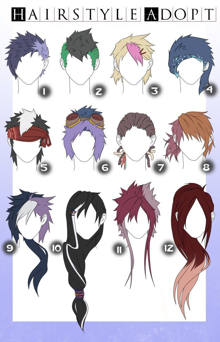 Anime Hairstyle Male
 Hairstyle adopts with color male CLOSED by