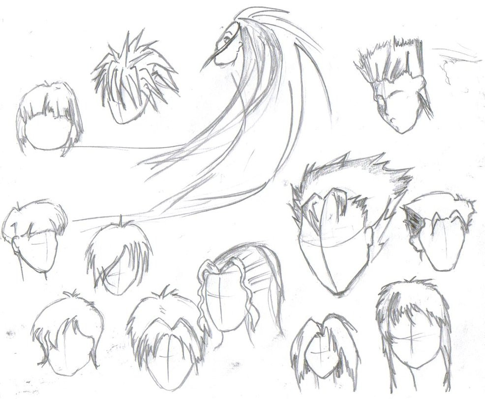 Anime Hairstyles Boy
 Male Anime Hairstyles Drawing at GetDrawings