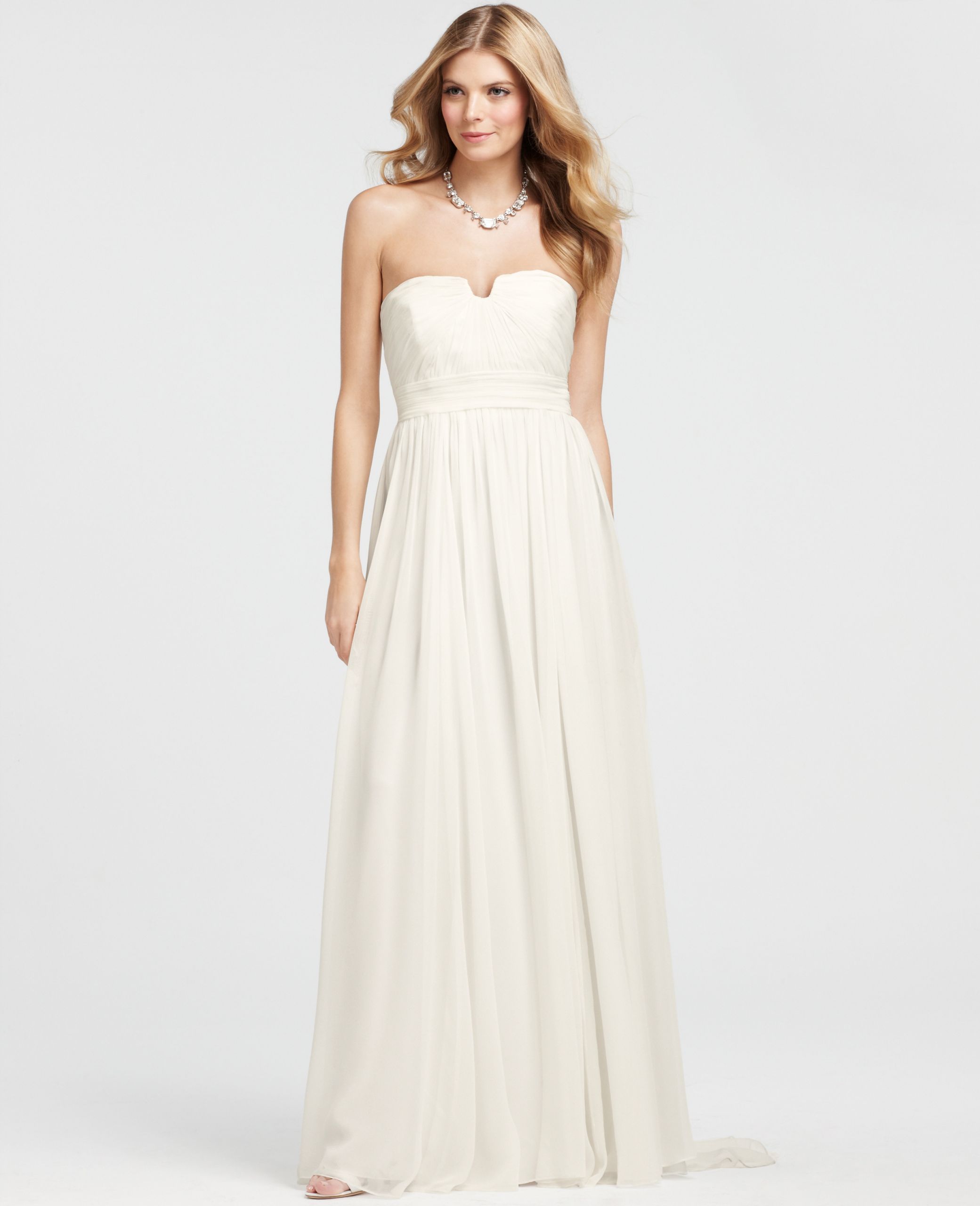 Ann Taylor Wedding Dresses
 Ann taylor Vintage Silk Strapless Wedding Dress in White