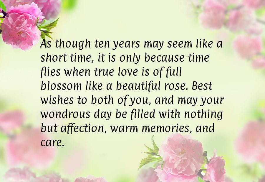 Anniversary Images And Quotes
 Happy 10th Anniversary Quotes QuotesGram