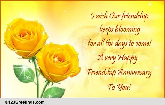 Anniversary Quotes For Friend
 Friendship Anniversary Quotes QuotesGram